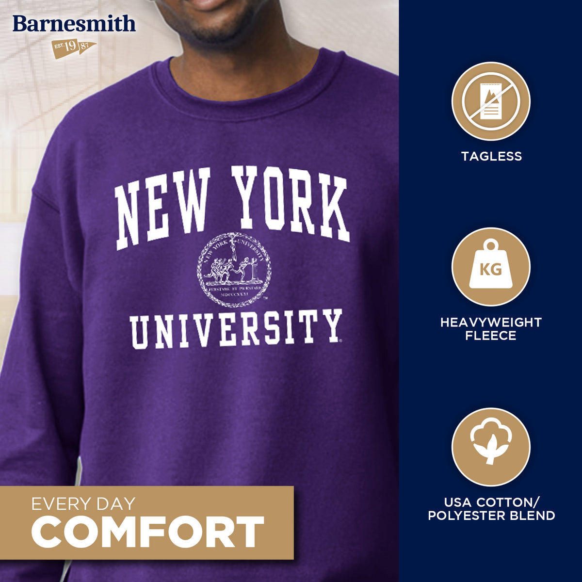 New York University Heritage Sweatshirt (Violet)