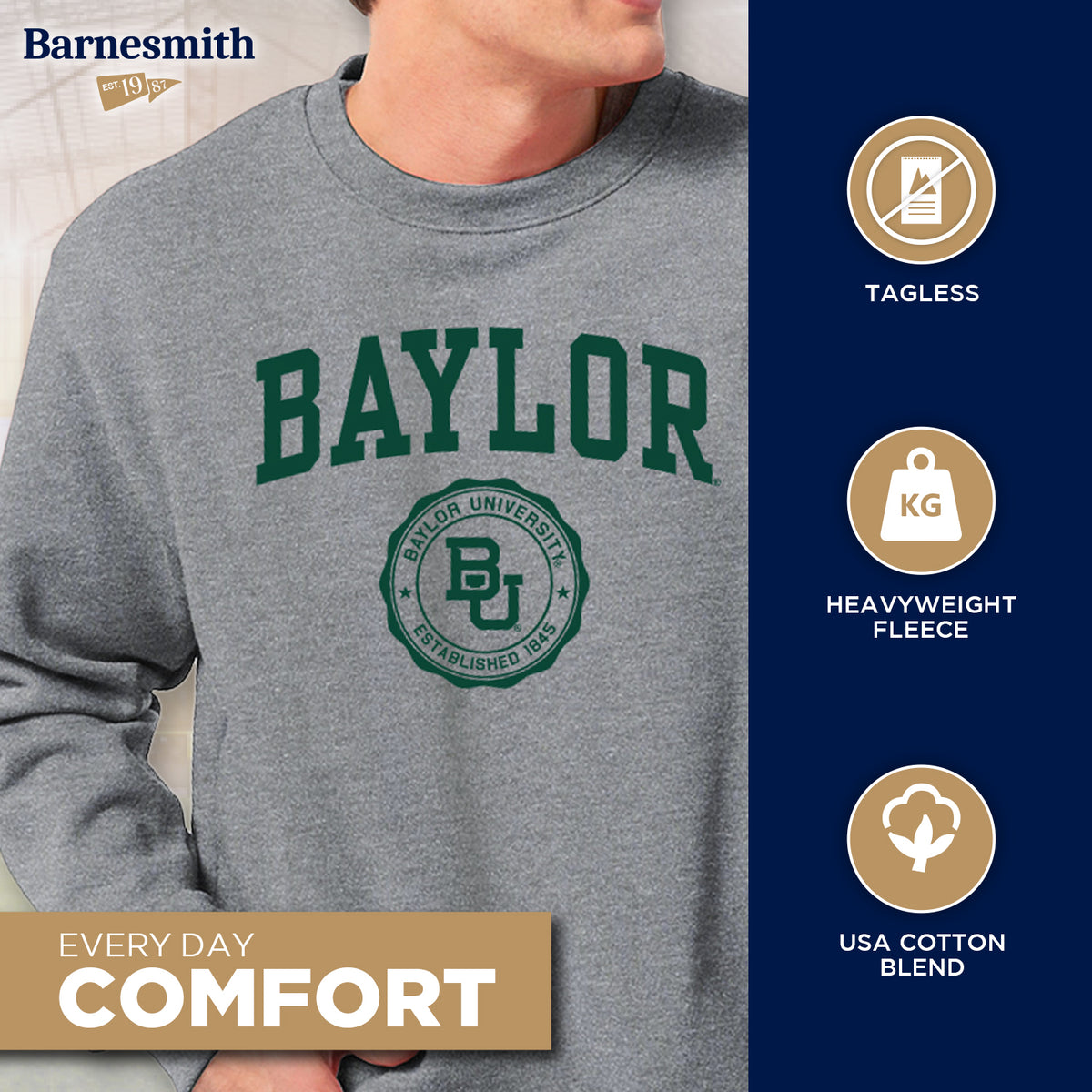 baylor university gear Heritage Sweatshirt (Charcoal Grey) S / Charcoal Grey Ente / Gans True to Size Rahmengröße:57 2023 Cube STEREO HYBRID
