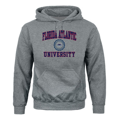 Florida Atlantic University Heritage Hooded Sweatshirt (Charcoal Grey)