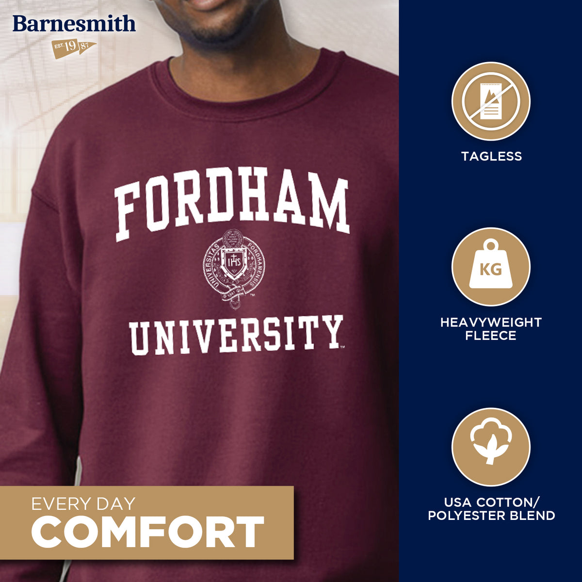 fordham university gear Fordham University Heritage Sweatshirt (Maroon)