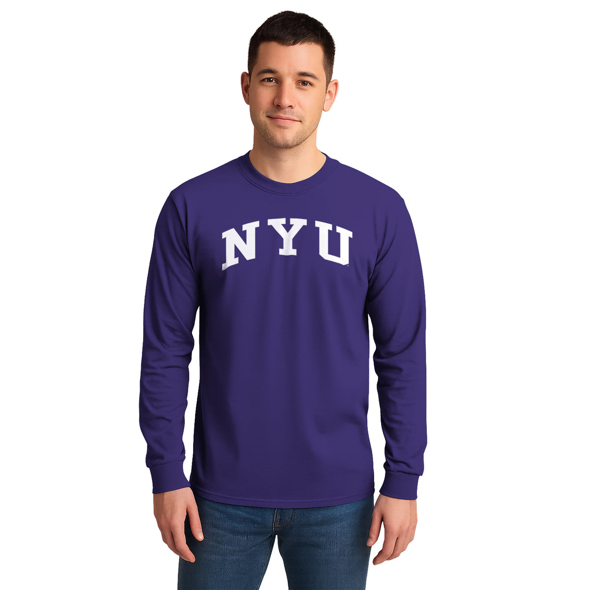 New York University Classic Long Sleeve T-Shirt (Violet) – Barnesmith