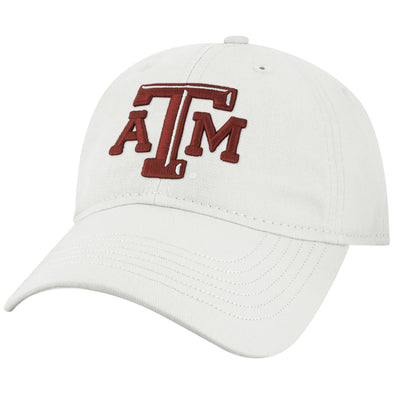 Texas A&M University Spirit Baseball Hat One-Size (White)