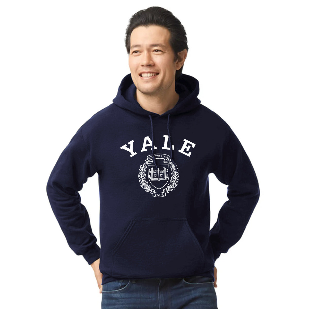 Yale Heritage Hooded Sweatshirt (Navy) – Barnesmith