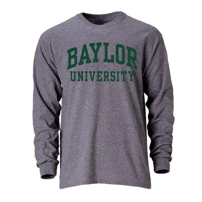 Baylor University Classic Long Sleeve T-Shirt (Charcoal Grey)