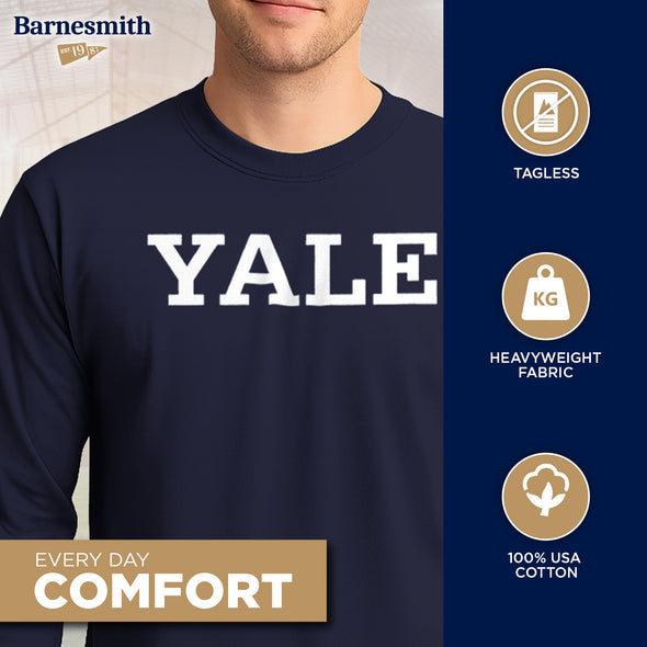 Yale Classic L/S T-Shirt (Navy)