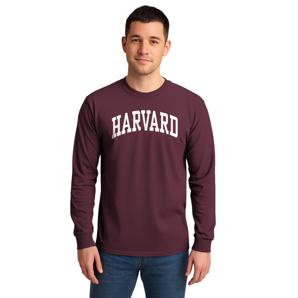 Harvard L/S T-Shirt Classic (Maroon)