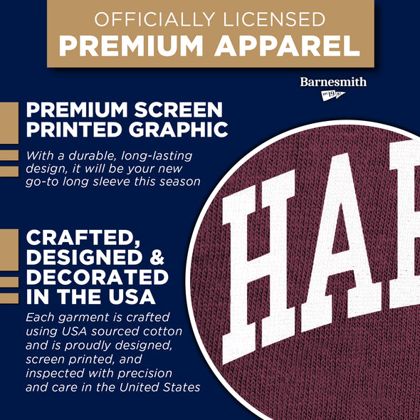 Harvard L/S T-Shirt Classic (Maroon)