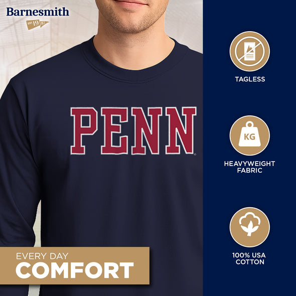 Penn Classic L/S T-Shirt - (Navy)