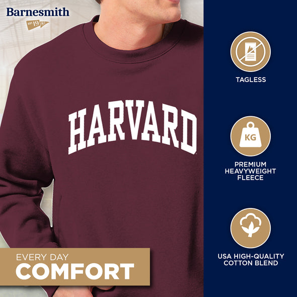 Harvard University Essential Crewneck Sweatshirt (Crimson)