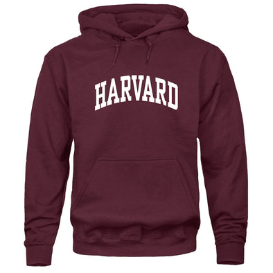 Harvard University Essential Hooded Sweatshirt (Crimson)