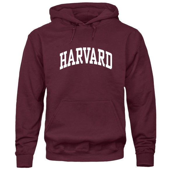 Harvard University Essential Hooded Sweatshirt (Crimson)