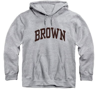 Brown Classic Hooded Sweatshirt (Heather Grey)
