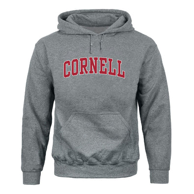 Cornell Essential Hooded Sweatshirt (Heather Grey)