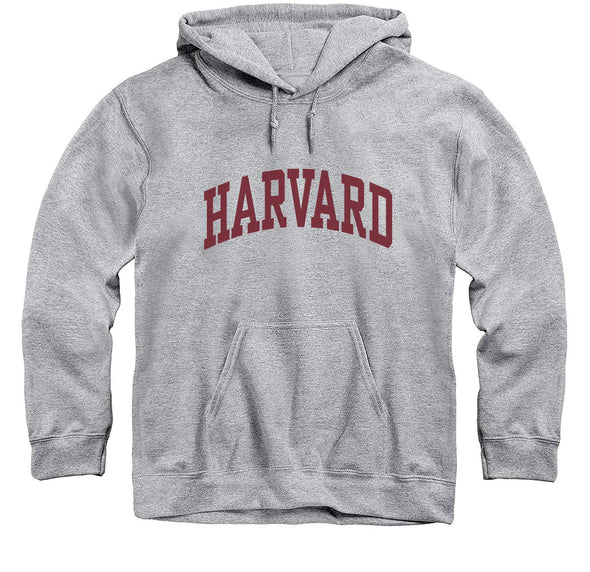 Harvard University Classic Hooded Sweatshirt (Heather Grey)