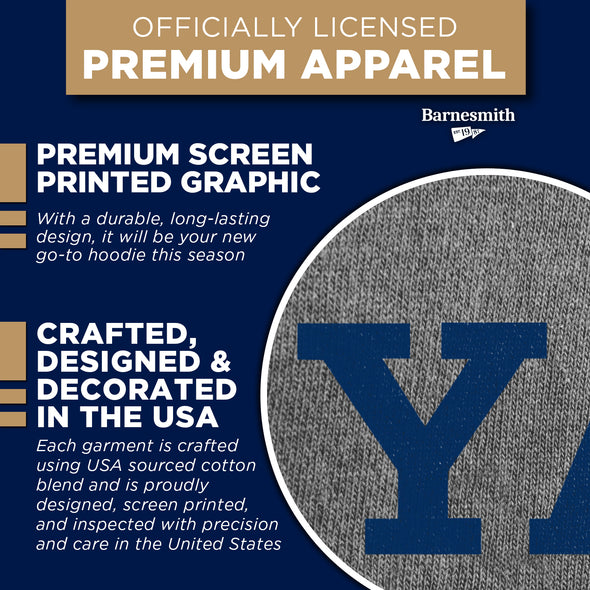 Yale Essential Hooded Sweatshirt (Heather Grey)