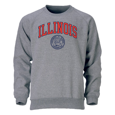 University of Illinois Heritage Crewneck Sweatshirt (Charcoal)