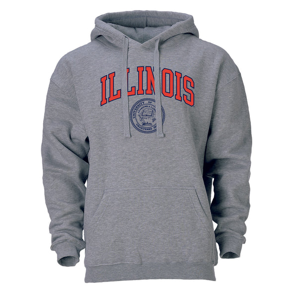 University of Illinois Heritage Hooded Sweatshirt (Charcoal)