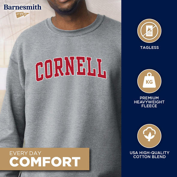 Cornell University Essential Sweatshirt (Heather Grey)
