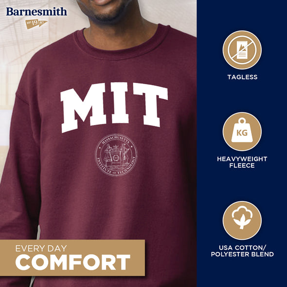 MIT Heritage Crew Sweatshirt (Maroon)