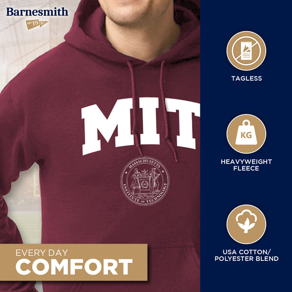 MIT Heritage Hooded Sweatshirt (Maroon)