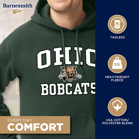 Ohio University Heritage Hooded Sweatshirt (Hunter Green)