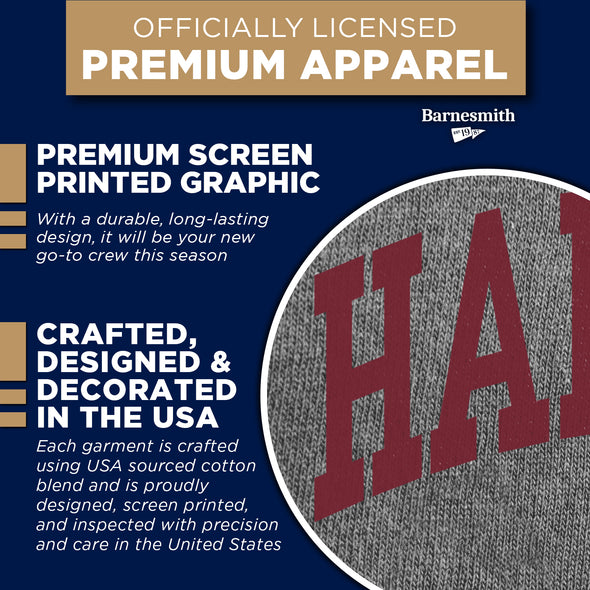 Harvard University Essential Crewneck Sweatshirt (Heather Grey)