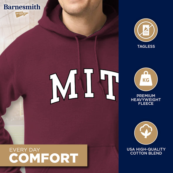 MIT Essential Hooded Sweatshirt (Maroon)