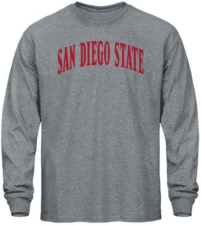 San Diego State University Classic Long Sleeve T-Shirt (Charcoal)