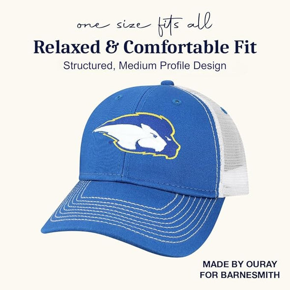 Hofstra University Sideline Trucker Hat One-Size (Royal/White)
