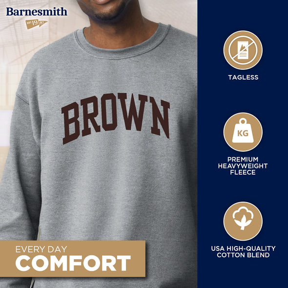 Brown Essential Sweatshirt (Heather Grey)