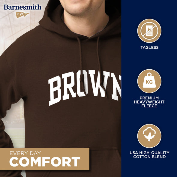 Brown University Essential Hooded Sweatshirt (Brown)