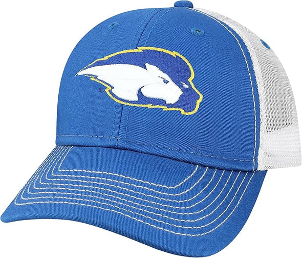 Hofstra University Sideline Trucker Hat One-Size (Royal/White)