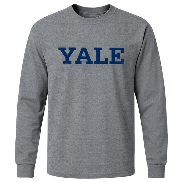 Yale Classic Long Sleeve T-Shirt (Charcoal Grey)