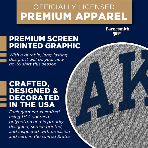 University of Akron Classic T-Shirt (Charcoal Grey)