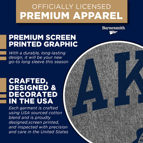 University of Akron Heritage Long Sleeve T-Shirt (Charcoal Grey)