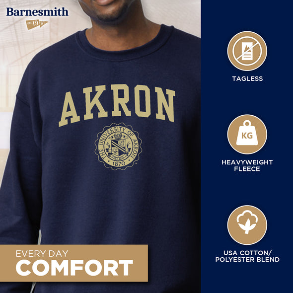 University of Akron Heritage Sweatshirt (Navy)
