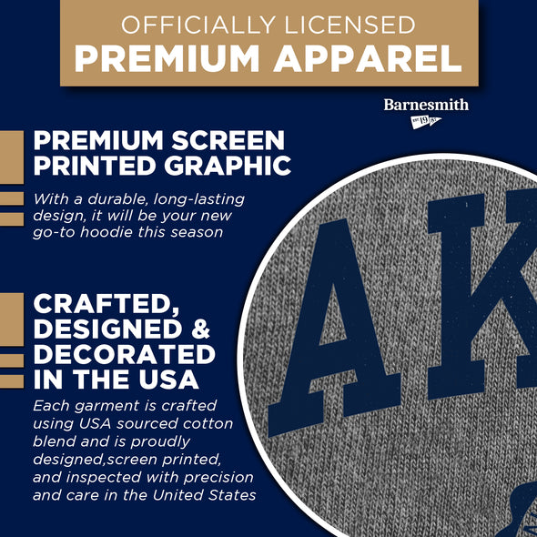 University of Akron Heritage Hooded Sweatshirt (Charcoal Grey)