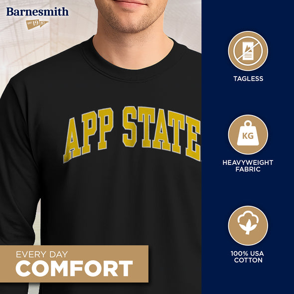 Appalachian State University Classic Long Sleeve T-Shirt (Black)
