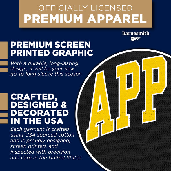 Appalachian State University Classic Long Sleeve T-Shirt (Black)