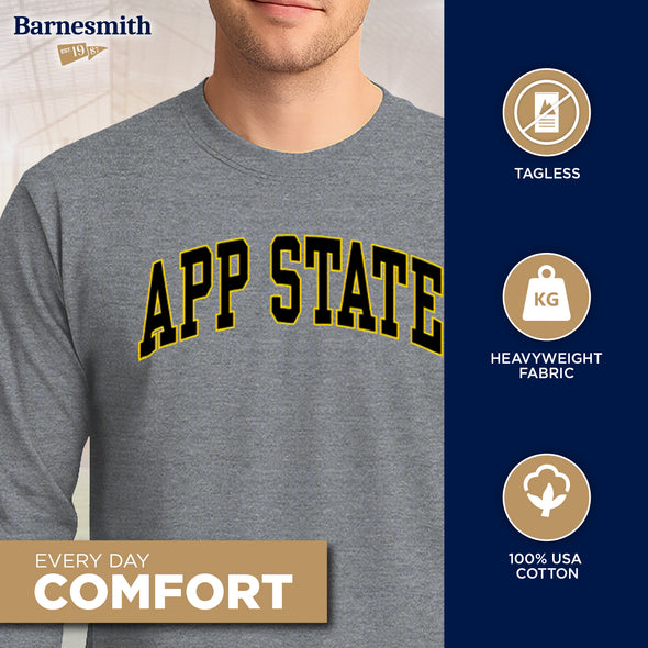 Appalachian State University Classic Long Sleeve T-Shirt (Charcoal Grey)