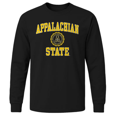 Appalachian State University Heritage Long Sleeve T-Shirt (Black)