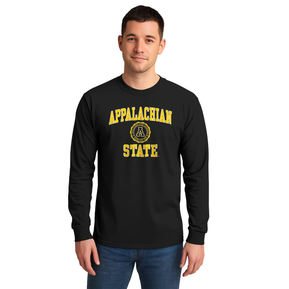 Appalachian State University Heritage Long Sleeve T-Shirt (Black)