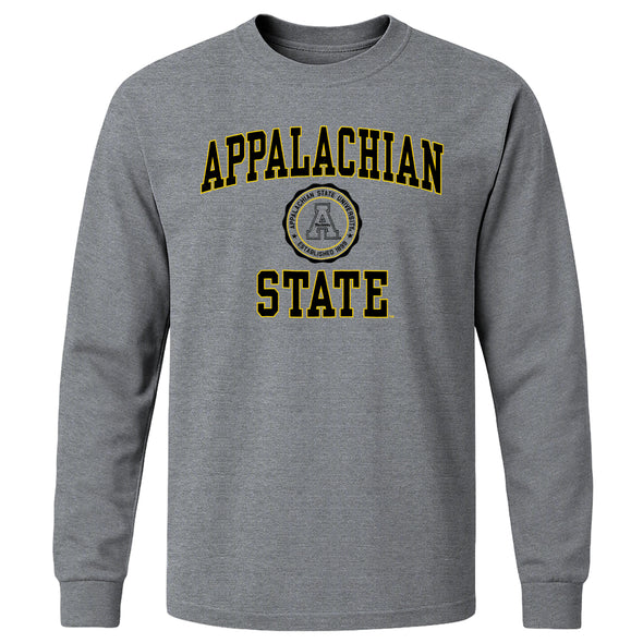 Appalachian State University Heritage Long Sleeve T-Shirt (Charcoal Grey)