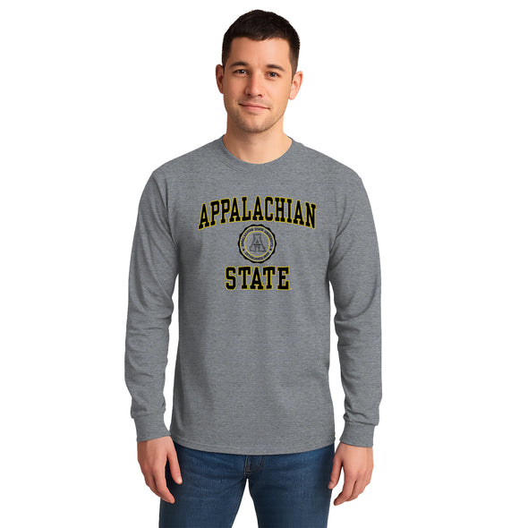 Appalachian State University Heritage Long Sleeve T-Shirt (Charcoal Grey)
