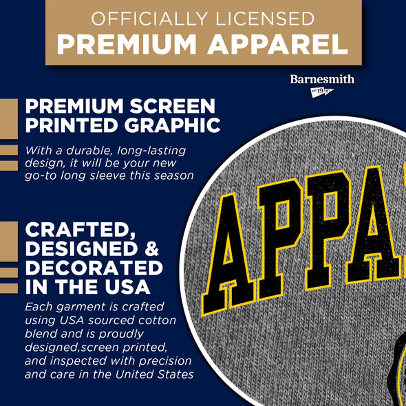Appalachian State University Heritage Long Sleeve T-Shirt (Charcoal Grey)