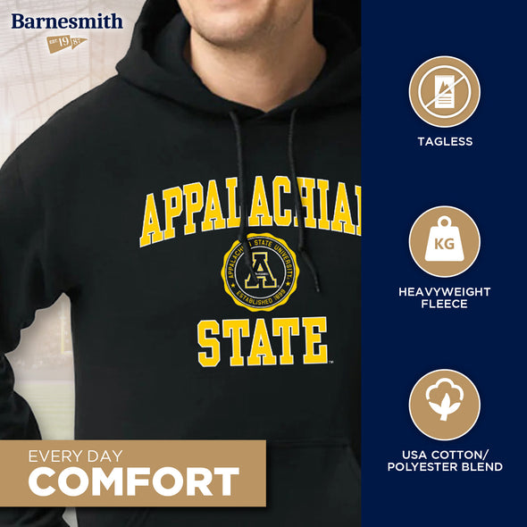 Appalachian State University Heritage Hooded Sweatshirt (Black)