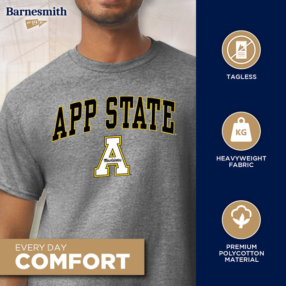 Appalachian State Short-Sleeve Spirit T-Shirt (Charcoal Grey)