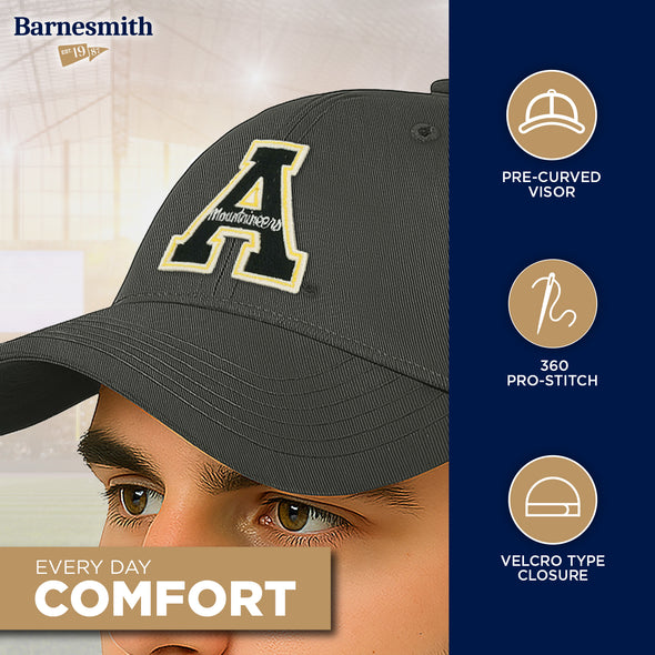 Appalachian State Spirit Baseball Hat One-Size (Black)