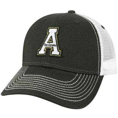 Appalachian State Sideline Trucker Hat One-Size (Black/White)