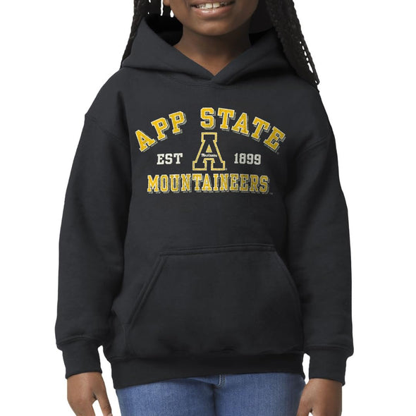 Appalachian State Youth Hooded Sweatshirt (Black)